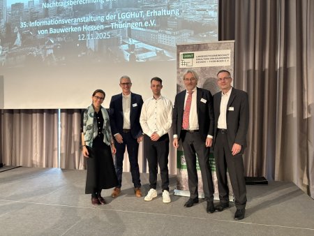 Die Referenten des Nachmittags (v. l.): RAin Nicole Glaser, Norbert Frei, Jonas Enste, Christoph Störger, Hartmut Schwieger.